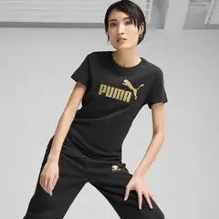 PUMA - Polo deportivo Mujer ESS METALLIC No. 1 Logo Tee