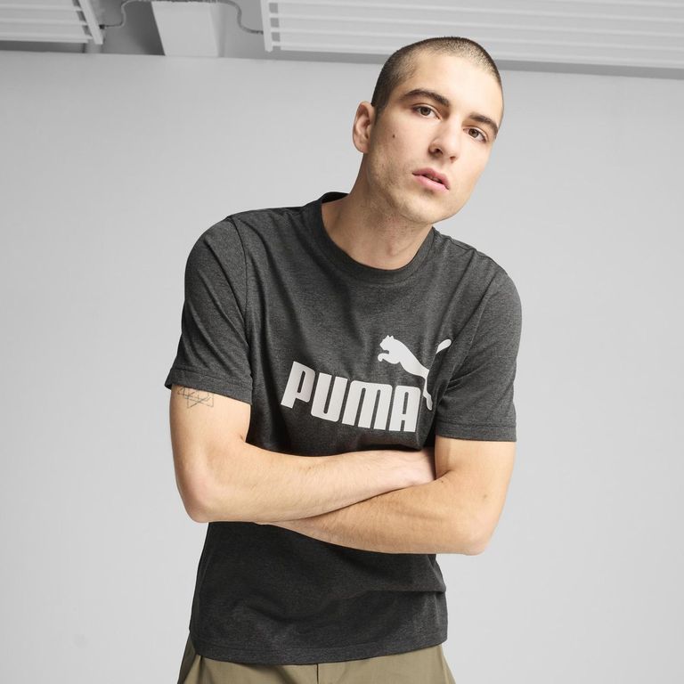 Polo Deportivo Essentials No. 1 Logo Heather Tee Hombre