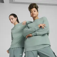 PUMA - Polera Deportiva Mujer Ess Small Logo Relaxed Crew Tr