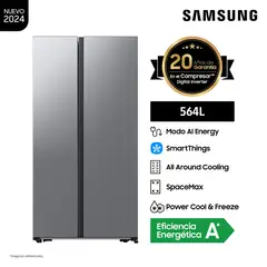 SAMSUNG - Refrigeradora 564L All Around Cooling Plata RS57DG4000M9
