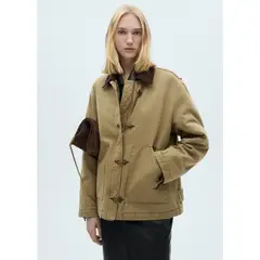 MANGO - Abrigo 100% Algodón Mujer