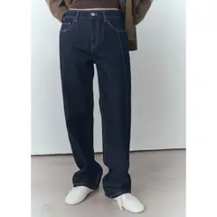 MANGO - Jean Straight 100% Algodón Mujer