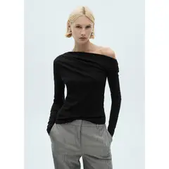 MANGO - Polo Manga Larga Casual Mujer