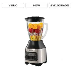OSTER - Licuadora 6 Velocidades Y Vaso De Vidrio