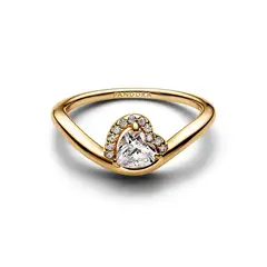 PANDORA - Anillo Corazón Ondulado
