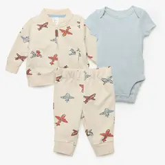 CARTER'S - Conjunto 3 Piezas Bebé Niño Algodón Carters