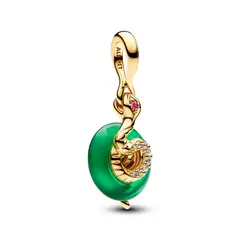 PANDORA - Charm Colgante Verde De Murano