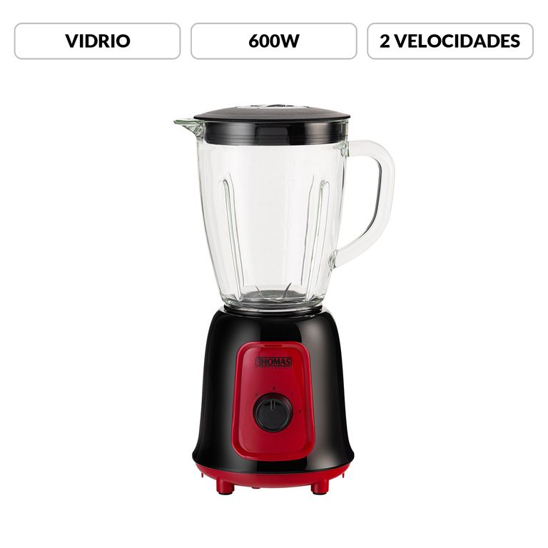 Licuadora con Vaso de Vidrio 2 velocidades TH-330VR