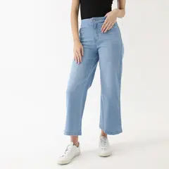 KAYRA POBLET - Jean Culotte Tiro Alto Mujer Kayra Poblet.