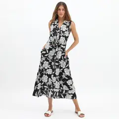 ELLE - Vestido Largo Casual Mujer