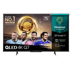 HISENSE - Televisor Qled 75" 75q7qg 4k Google Tv