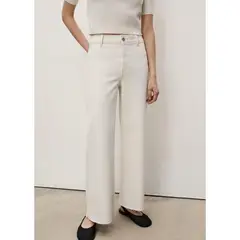 MANGO - Jean Culotte Tiro Medio Mujer