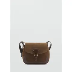 MANGO - Cartera Monatana 100% Cuero Mujer