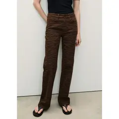 MANGO - Jean Straight Tiro Alto Mujer Mango.