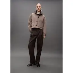 MANGO - Pantalón Wide Casual Mujer