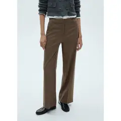 MANGO - Pantalón Straight Casual Mujer