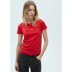 MANGO - Polo Manga Corta 100% Algodón Mujer