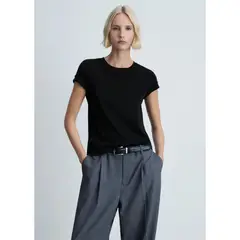 MANGO - Polo Manga Corta 100% Algodón Mujer