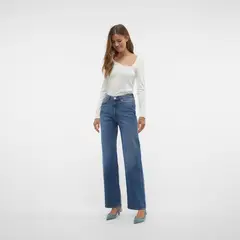 VERO MODA - Jean Wide Leg Tiro Alto Mujer
