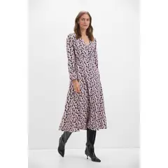 CORTEFIEL - Vestido Largo Casual Mujer