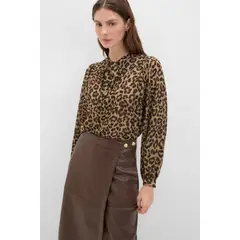 CORTEFIEL - Blusa Manga Larga Casual Mujer