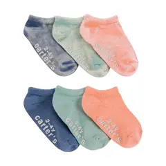 CARTER'S - Medias Bebé Unisex Pack X6 Algodón Carters