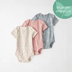 CARTER'S - Body Bebé Niña Pack X3 Carters