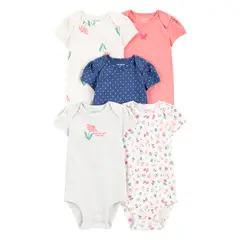 CARTER'S - Body Pack X5 Bebé Niña Carters