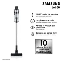 SAMSUNG - Aspiradora Inalámbrica Jet60 Succión de 150AW 0.8 Litros VS15A60A1R5/ZS