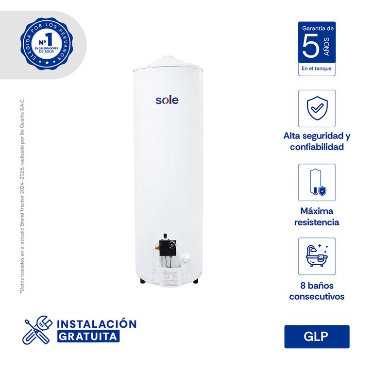 Termotanque Glp Tipo B 150l C/acc