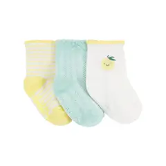 CARTER'S - Medias Bebé Niña Pack X3 Algodón Carters