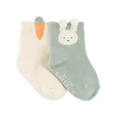 CARTER'S - Medias Bebé Unisex Pack X2 Algodón Carters