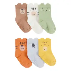 CARTER'S - Medias Bebé Unisex Pack X6 Algodón Carters