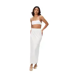 FINDING MAGNOLIA - Falda Larga 100% Lino Mujer