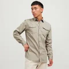 JACK&JONES - Camisa Manga Larga Algodón Hombre