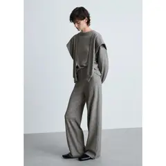 MANGO - Pantalón Straight Casual Mujer