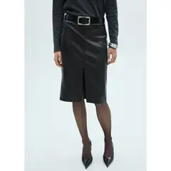 MANGO - Falda Larga Casual Mujer