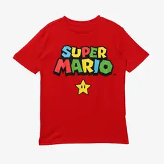 NINTENDO - Polo Niño Manga Corta Algodón Mario Bross