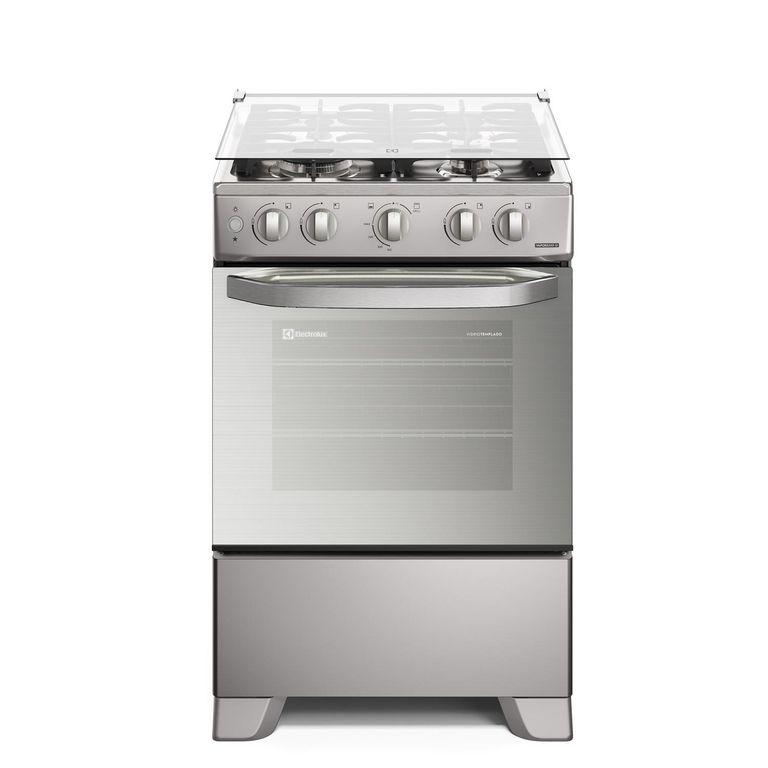 Cocina 4 Quemadores Efficient VaporBake y Triple Llama Silver FE4PMR
