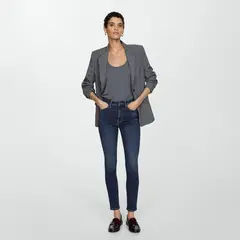 MANGO - Jean Skinny Tiro Alto Mujer