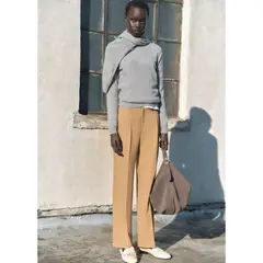 MANGO - Pantalón Recto Casual Mujer