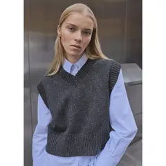 MANGO - Chaleco Casual Mujer