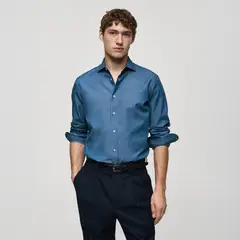 MANGO - Camisa Manga Larga Hombre