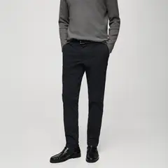MANGO - Pantalón Algodón Hombre Man