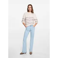 MANGO TEEN - Jean Flare Tiro Alto Mujer