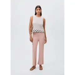 MANGO TEEN - Jean Flare Tiro Alto Mujer