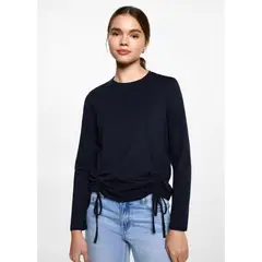 MANGO TEEN - Polo Manga Larga 100% Algodón Mujer