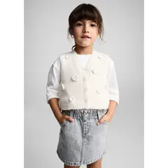 MANGO KIDS - Falda Bebé Niña Algodón