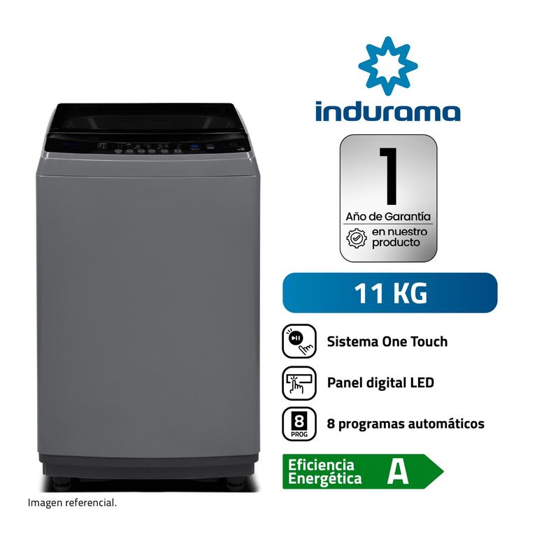 Lavadora 11kg Gris Lri-11dgr