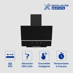 SOLE - Campana Nimbus Vertical 60cm